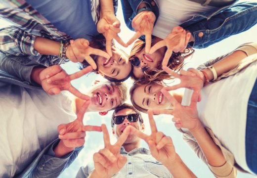 Jugendliche Stern Gruppe