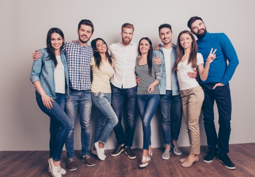 Personen Gruppe Junge Leute