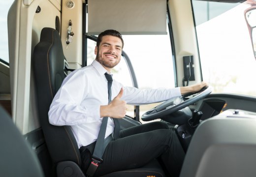 Bus Driver, Thumbs Up, Portrait, Smiling, Service, Success, Driving, Bus, Young, Confident, Steering Wheel, Transport, Profession, Showing, Working, Sitting, Hispanic, Vacation, Driver, Gesturing, Passenger, Tourist, Uniform, Travel, Bus Travel