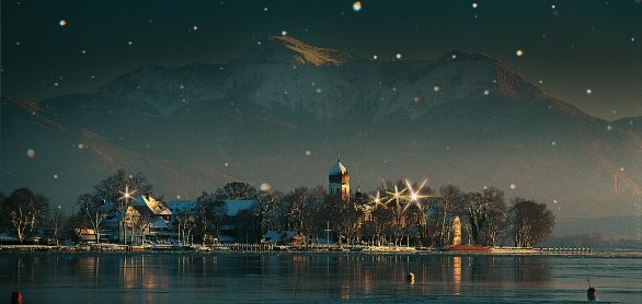 Fraueninsel im Winterglanz © Chiemseee Tourismus KG