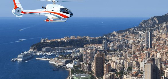 Helicopter-Anflug auf Monaco © RPB Touristik 